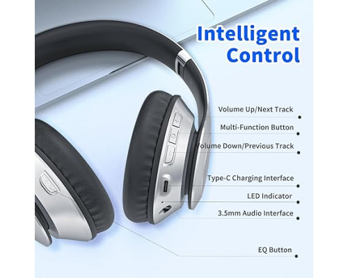 Бездротові Bluetooth-навушники Uliptz WH203A сріблясті