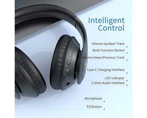 Бездротові Bluetooth-навушники Uliptz WH203A стереонавушники HiFi з мікрофоном