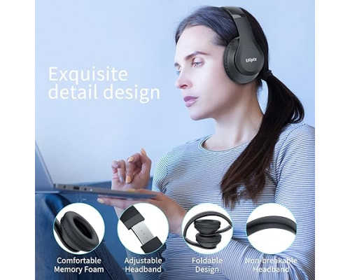 Бездротові Bluetooth-навушники Uliptz WH203A стереонавушники HiFi з мікрофоном