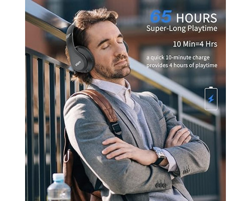 Бездротові Bluetooth-навушники Uliptz WH203A стереонавушники HiFi з мікрофоном