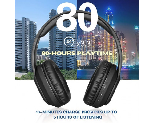 Бездротові наушники WorWoder W-915 Bluetooth-наушники, 80 год роботи