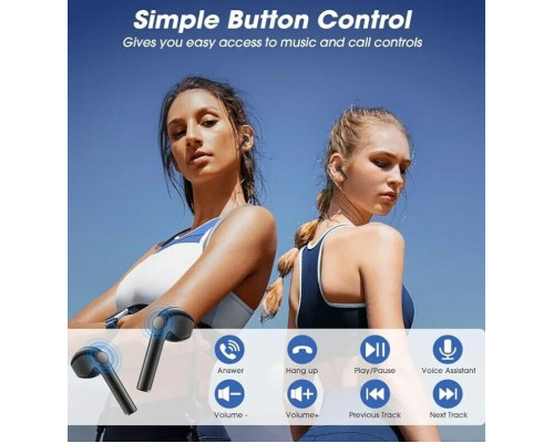 Бездротові навушники Eissix, Bluetooth 5.3 30H Playtime