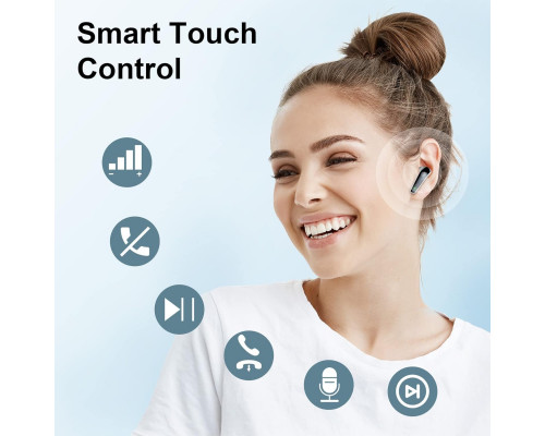 Бездротові навушники ROMOKE Bluetooth 5.3 з двома світлодіодними дисплеями