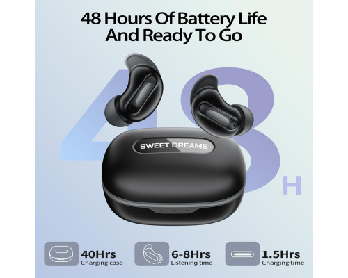 Бездротові навушники-вкладиші Bluetooth 5.4 з активним шумопоглинанням