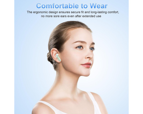 Бездротові водонепроникні навушники xinwld A97 Bluetooth 5.3 Зелені