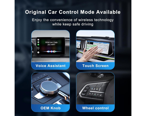 Бездротовий адаптер 2 в 1 для CarPlay