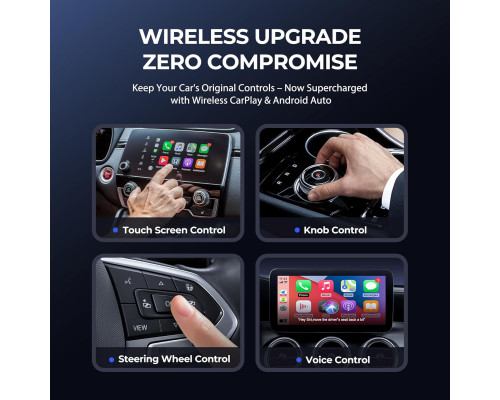Бездротовий адаптер Carplay 2 в 1 Kacylzom
