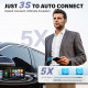 Бездротовий адаптер CarPlay Android Auto Wi-Fi Plug & Play 5,8 ГГц