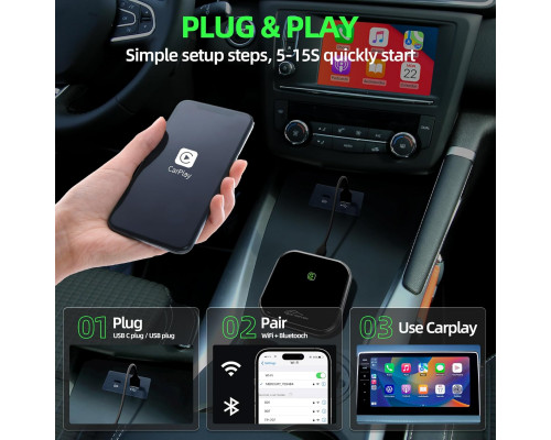 Бездротовий адаптер Carplay Canisflax