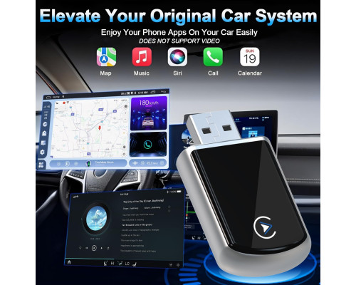 Бездротовий адаптер CarPlay для iPhone 2 в 1