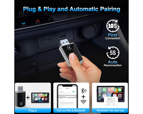 Бездротовий адаптер CarPlay для iPhone Gramalive