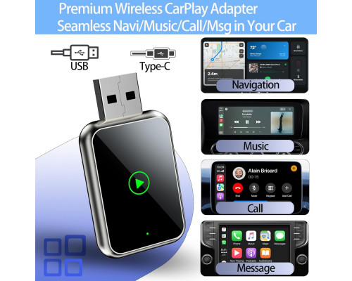 Бездротовий адаптер CarPlay для iPhone