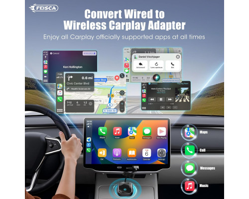Бездротовий адаптер CarPlay  FEisca