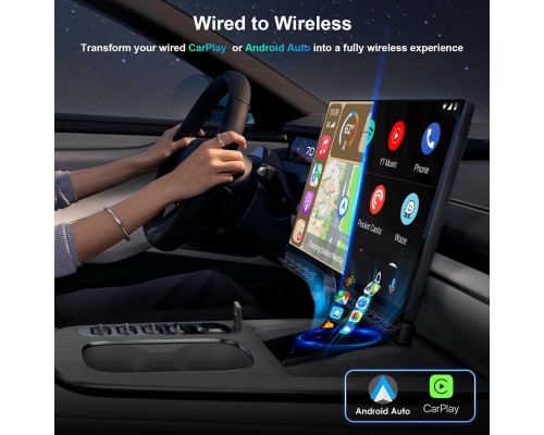 Бездротовий адаптер CarPlay та Android Auto 2 в 1