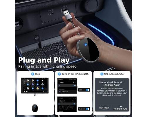 Бездротовий адаптер EVARY Android Auto