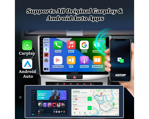 Бездротовий адаптер HSTOP 2 в 1 для CarPlay