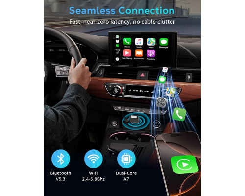 Бездротовий адаптер MoKo для Apple CarPlay