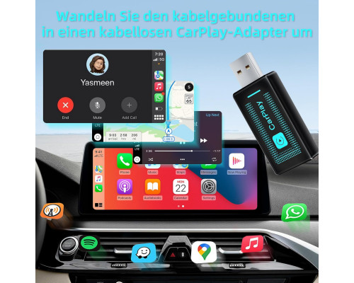 Бездротовий адаптер Pashlysh CarPlay для iPhone (2024)