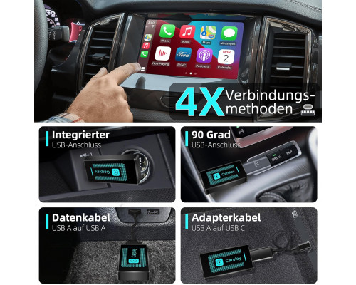 Бездротовий адаптер Pashlysh CarPlay для iPhone (2024)