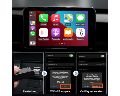 Бездротовий адаптер Pashlysh для CarPlay