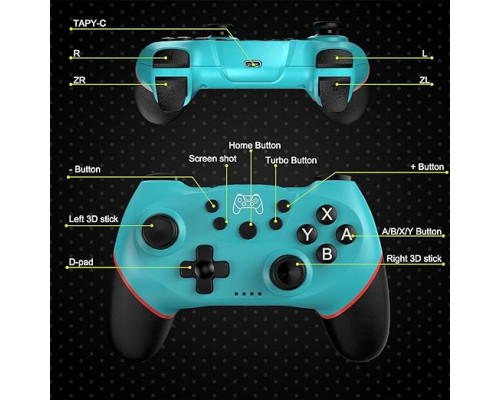 Бездротовий геймпад (джойстик)Diswoe для Switch/Switch Lite, Bluetooth-контролер
