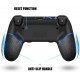 Бездротовий контролер AceGamer для PS4 / джойстик геймпад Custom Design V2 для PS4 з нековзним покриттям