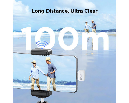 Бездротовий петличний мікрофон Boyamini для iPhone/Android