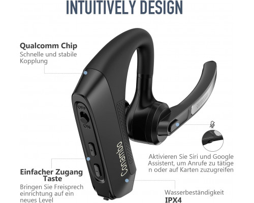 Bluetooth-гарнітура Conambo K21 / Bluetooth-навушник із подвійним мікрофоном CVC 8.0