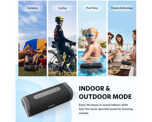 Bluetooth-колонка EarFun гучний стереозвук, насичений бас, водонепроникність і пилонепроникність