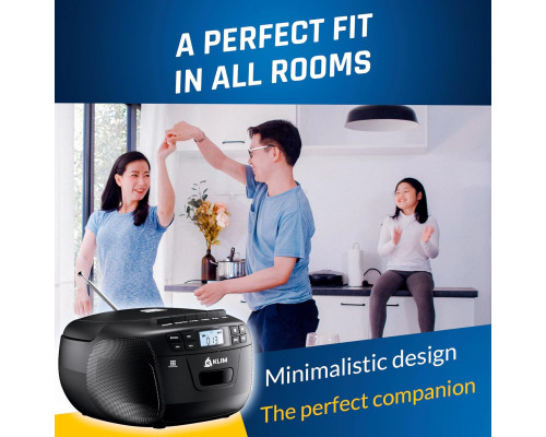 Бумбокс з касетним магнітофоном KLIM CD Bluetooth