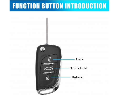 Чохол для ключа Peugeot 207 307 308 / Citroen C2 C3 C4