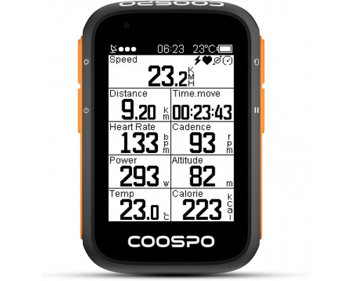 COOSPO Bike Computer Wireless GPS для велосипеда з автоматичним підсвічуванням