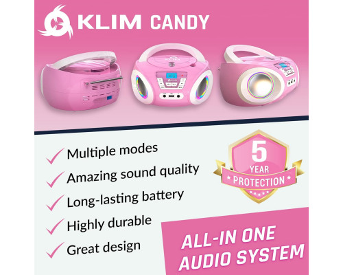 Дитячий CD-програвач KLIM Candy Kids