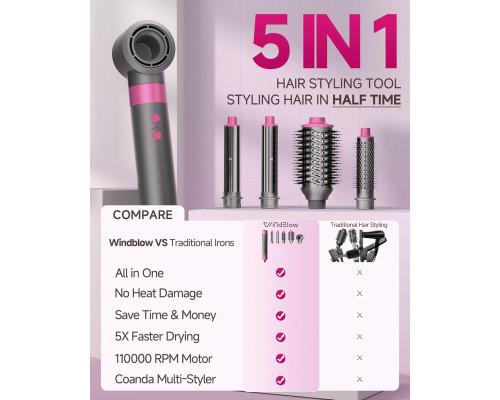 Фен-щітка WindBlow Magic Styler 5 в 1