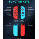 Геймпад Joy-Con Switch 2, колір неоново-фіолетовий та неоново-помаранчевий