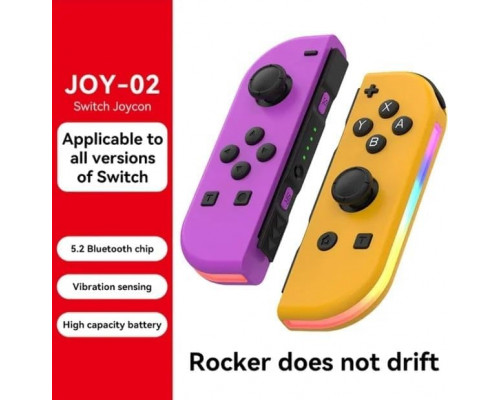 Геймпад Joy-Con Switch 2, колір неоново-фіолетовий та неоново-помаранчевий