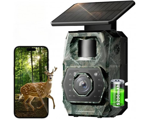 Камера для стеження дикої природи MAXDONE Solar Trail Camera 48 МП Wi-Fi Bluetooth