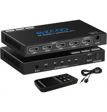 Коммутатор HDMI 2.1 8K 4x1 4K 120 Гц VRR ALLM ARC CEC HDCP2.3 48 Гбит