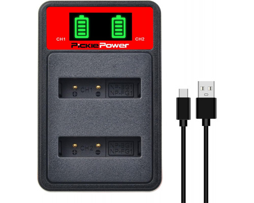 Комплект із 2 акумуляторів Pickle Power NP-BG1 та зарядного пристрою для Sony