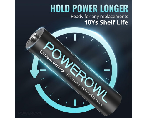 Комплект літієвих батарей POWEROWL CR2032 (12 шт) та AAA (8 шт)