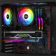 Комплект охолодження 120 мм з пультом upHere 3 RGB Fans Set