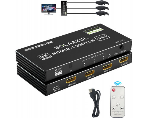 Комутатор HDMI 2.0 4K 144 Гц з пультом дистанційного керування
