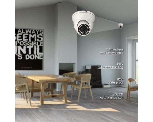 Купольна камера WiTi 3000TVL AHD 1080P