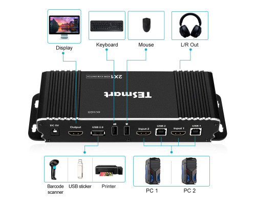 KVM-перемикач TESmart HDMI PC Switcher