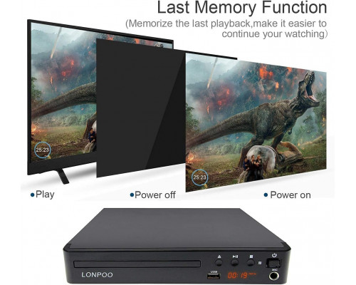 LP-099 HD DVD-плеєр та CD-плеєр PAL/NTSC з виходом HDMI AV