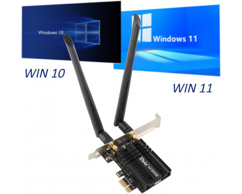 Мережева карта WiFi+Bluetooth Ubit WiFi 6 AX3000E PCIE Max