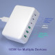 Мережевий зарядний пристрій 	Excgood 165W 3*USB, 3*Type-C, швидка зарядка