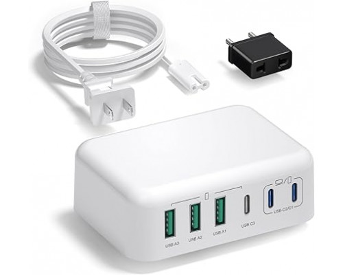 Мережевий зарядний пристрій 	Excgood 165W 3*USB, 3*Type-C, швидка зарядка