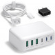 Мережевий зарядний пристрій 	Excgood 165W 3*USB, 3*Type-C, швидка зарядка