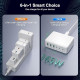 Мережевий зарядний пристрій 	Excgood 165W 3*USB, 3*Type-C, швидка зарядка